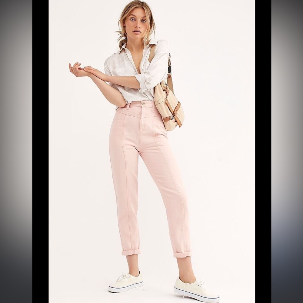 NWT Free‎ People pink women’s skinny jeans size 26